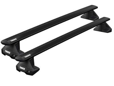 Paire de barres de rechange Thule en caoutchouc pour barres d'aérobic (52102) 2 x 140 cm incluses Halfords Whispbar Yakima Menabo, Noir, 140cm