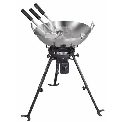 Complete Wok Set with High Power Kahuna Wok Burner - 50,000 BTU Output