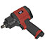 Composite Air Impact Wrench - 1/2 Inch Sq Drive - Lightweight Twin Hammer Design