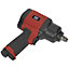 Composite Air Impact Wrench - 1/2 Inch Sq Drive - Lightweight Twin Hammer Design