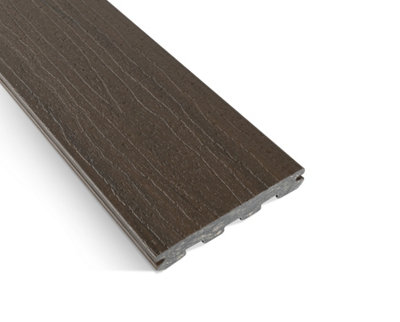 Composite Decking 140mm x 3.6m Grey Pack of 6 (Clips Included)