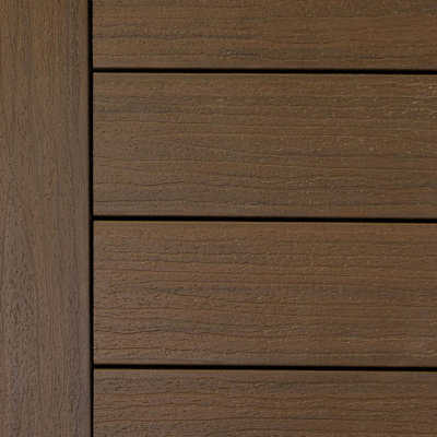 Composite Decking 140mm x 3m Black PK8 (Clips Included)