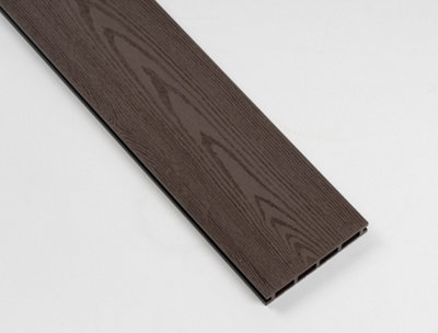 Composite Decking 140mm x 3m Brown PK8 (Clips Included) - 3