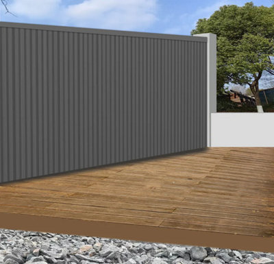 Composite Outdoor Wall Cladding Panels In Grey 21 X 180CM For Garden ...