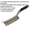 Composite Wire Brush with Stainless Steel Fill - Steel Scraper Blade - Soft Grip