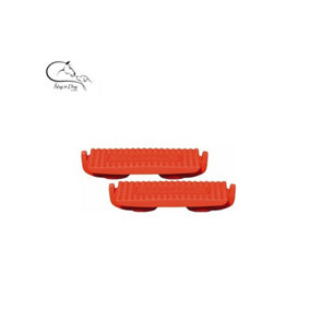 Compositi Childrens/Kids Premium Profile Horse Stirrup Treads Red (One Size)