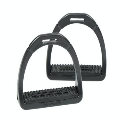 Compositi Childrens/Kids Premium Profile Horse Stirrups Black (One Size) Price Comparisons | Compare The Build