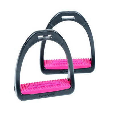 Compositi Childrens/Kids Premium Profile Horse Stirrups Raspberry (One Size) Price Comparisons | Compare The Build