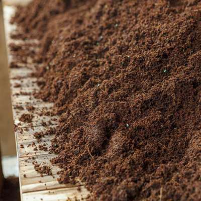 Compost - 2 x 80L Peat Free Coco Compost Compressed Block Boxed - Creates 160L of Compost Simply Add Water