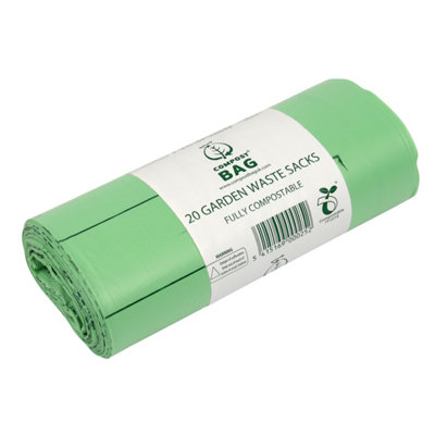 Compost Bag Compostable Garden Waste Sacks - 1 Roll