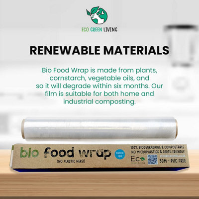 Compostable Cling Film Without The Plastic - Recycled Packaging - 30cm ...