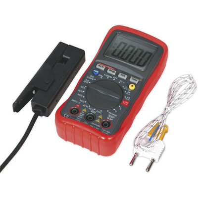 Comprehensive 13 Function Digital Automotive Analyzer with Inductive Coupler and LCD Display