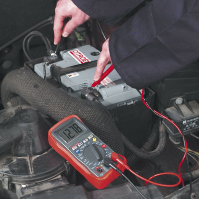 Comprehensive 13 Function Digital Automotive Analyzer with Inductive Coupler and LCD Display