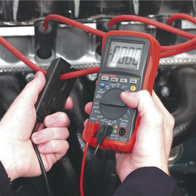 Comprehensive 13 Function Digital Automotive Analyzer with Inductive Coupler and LCD Display