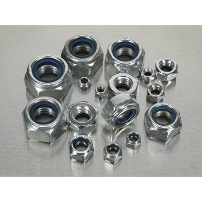 Comprehensive 255 Piece Nylon Locknut Set - M4 to M16 in Partitioned ...