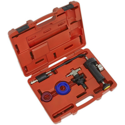 Comprehensive 4 Piece Capless Cooling System Pressure Test Kit with Inflatable Bladder