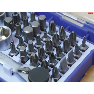 Comprehensive 42-Piece Faithfull Screwdriver Bit and Socket Tool Set for Every DIY Project