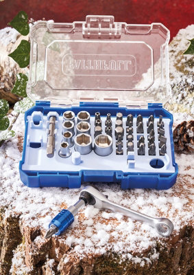 Comprehensive 42-Piece Faithfull Screwdriver Bit and Socket Tool Set for Every DIY Project