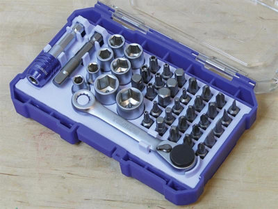 Comprehensive 42-Piece Faithfull Screwdriver Bit and Socket Tool Set for Every DIY Project