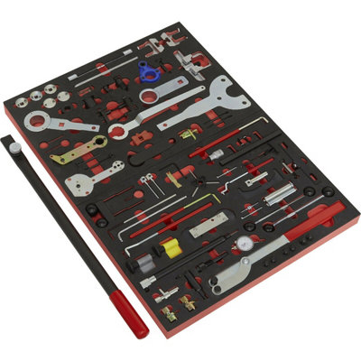 Comprehensive 59 Piece Diesel and Petrol Timing Tool Kit for Belt and Chain Drive Engines
