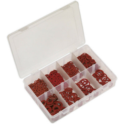 Comprehensive 600 Piece Fibre Washer Set with Assorted Sizes and ...