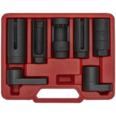 Comprehensive 7 Piece Oxygen Sensor Socket Set for Modern Vehicles
