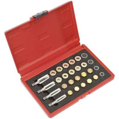 Comprehensive Drain Plug Thread Repair Set for Sump and Gearbox