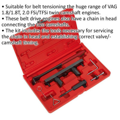 Comprehensive Petrol Engine Belt Replacement and Chain Service Kit for Multiple Vehicle Models