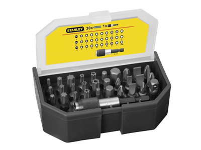 Comprehensive Stanley Tools 31 Piece Bit Set with Holder for Precision ...