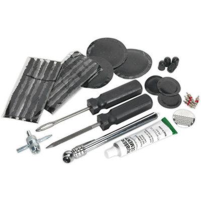 Comprehensive Temporary Tyre Repair Kit for Cars and Vans - Tubed and Tubeless Offroad Solutions