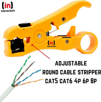 Compression Tool Coaxial cable Stripper Crimper 20 Connectors ct100 RG6 wf100 - 3