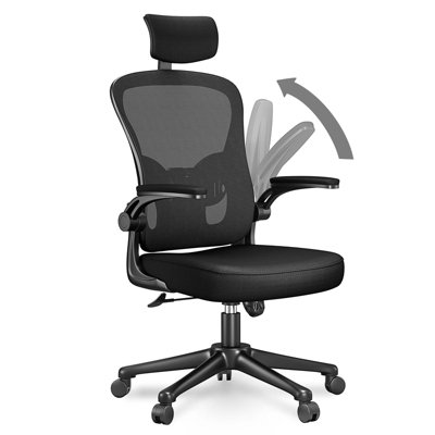 Executive office chair discount with adjustable lumbar support