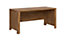 Computer Desk Home Office Study Furniture Modern 160cm Wide Solid Medium Oak Effect Gent