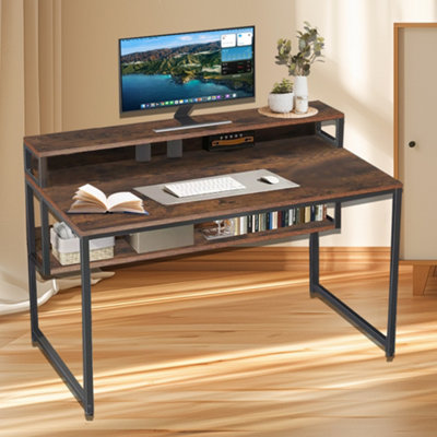 Computer Desk Laptop Pc Study Table Home Office Desk Furniture Shelf Workstation