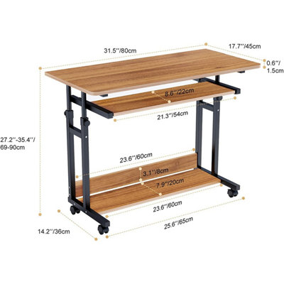 Adjustable store computer tray