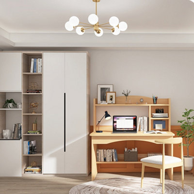 Computer Desk Study Table Writing Shelves Home Office Wooden ...