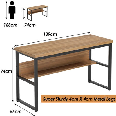 Study table deals with metal legs