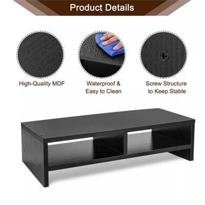 Computer Desktop Monitor Stand Laptop TV Display Screen Shelf Rack Riser