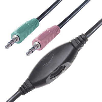 Computer Gear Multimedia Stereo Headset with Inline Microphone,24-1517