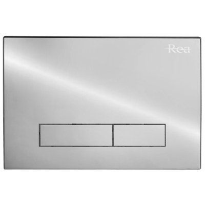 CONCEALED CISTERN FRAME + TOILET FLUSH BUTTON REA H CHROME, BRASS