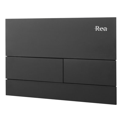 CONCEALED CISTERN FRAME + TOILET FLUSH BUTTON REA K011A-Q MAT BLACK ...