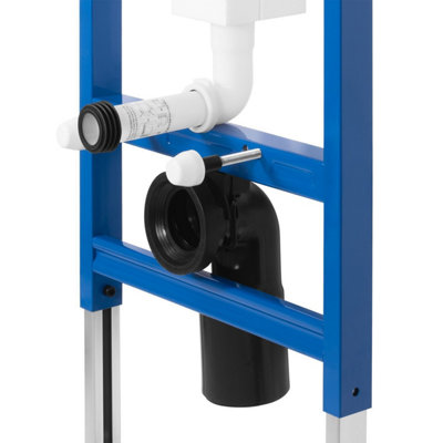 CONCEALED CISTERN FRAME + TOILET FLUSH BUTTON REA K011A-Q MAT BLACK ...