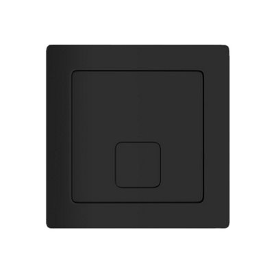 Concealed Cistern including Square Cable Black Button Dual Flush