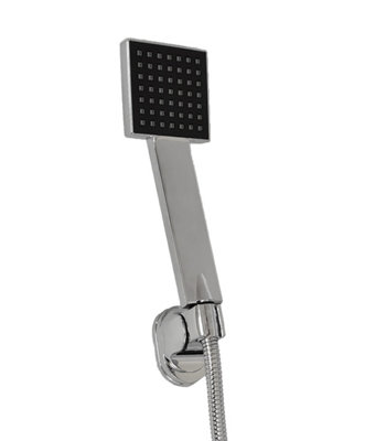 Concealed Rear Wall Round Mixer Head Chrome Valve Round Shower Set - 7
