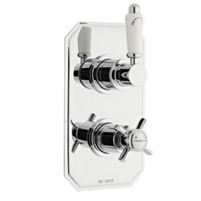 Concealed Thermostatic Shower Mixer Valve with Diverter (Aqua)