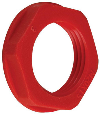 CONCORDIA TECHNOLOGIES - M20 Nylon Lock Nut, Red, Pack of 10