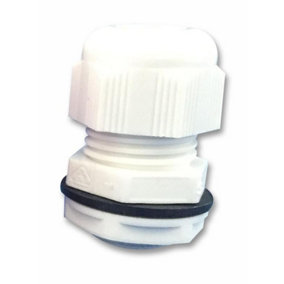 CONCORDIA TECHNOLOGIES - Nylon 6 Cable Glands M12  White 10 Pack