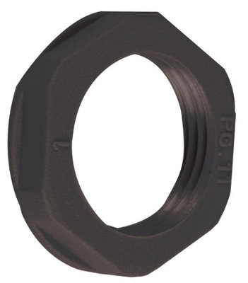 CONCORDIA TECHNOLOGIES - PG11 Nylon Lock Nut, Black, Pack of 10