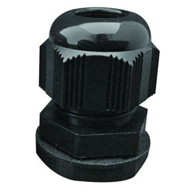 CONCORDIA TECHNOLOGIES - PG29 Nylon Cable Glands Black 10 Pack