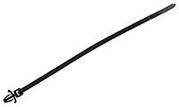 CONCORDIA TECHNOLOGIES - Push Mount Cable Ties, 100mm x 2.5mm, Black, Pack of 100
